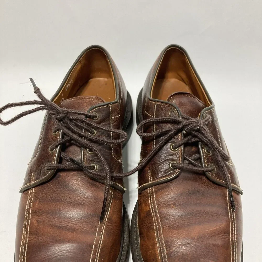 Allen Edmonds Mapleton Brown Leather Lace Up Derby Dress Shoes Men's Size 11.5 B